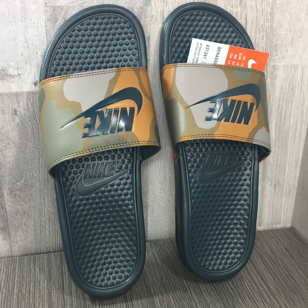 Nike Benassi JDI Print midnight spruce - Picture 3 of 8